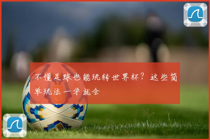 不懂足球也能玩转世界杯？这些简单玩法一学就会