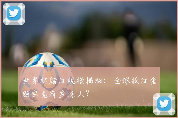 世界杯赌注规模揭秘:全球投注金额究竟有多惊人?