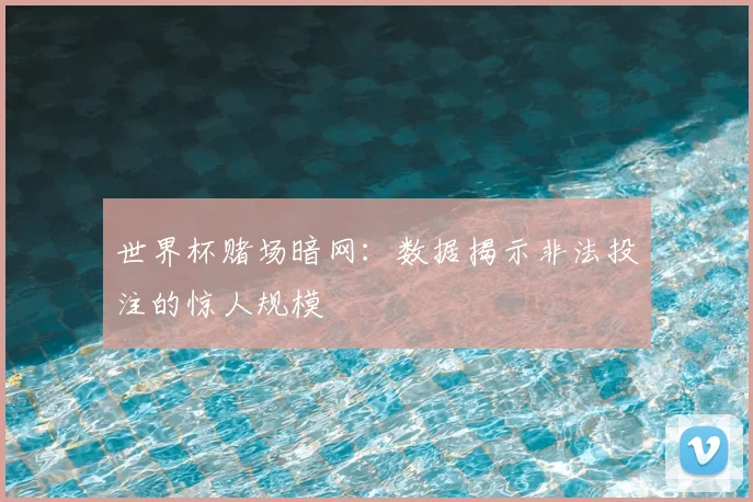 世界杯赌场暗网：数据揭示非法投注的惊人规模